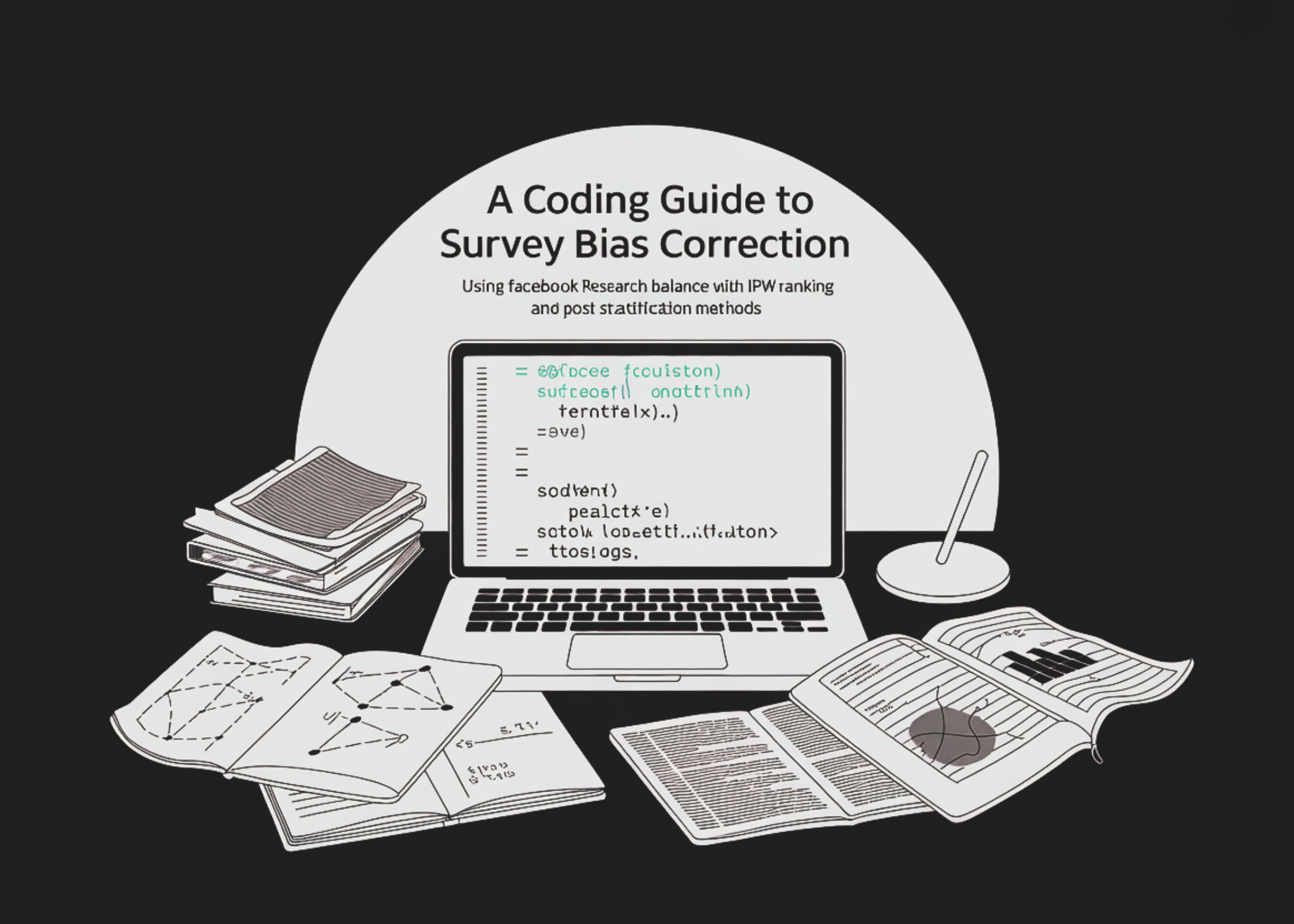 Coding guide to correct for survey bias using Facebook Research Balance with IPW CBPS classification and post-stratification methods