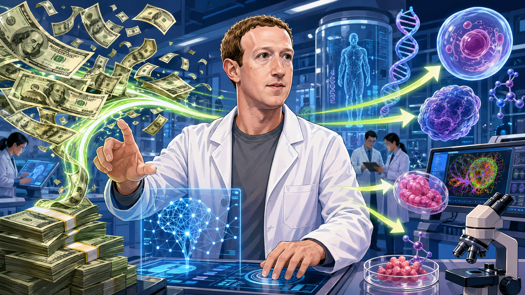 Zuckerberg swung into $500 million AI-based biology